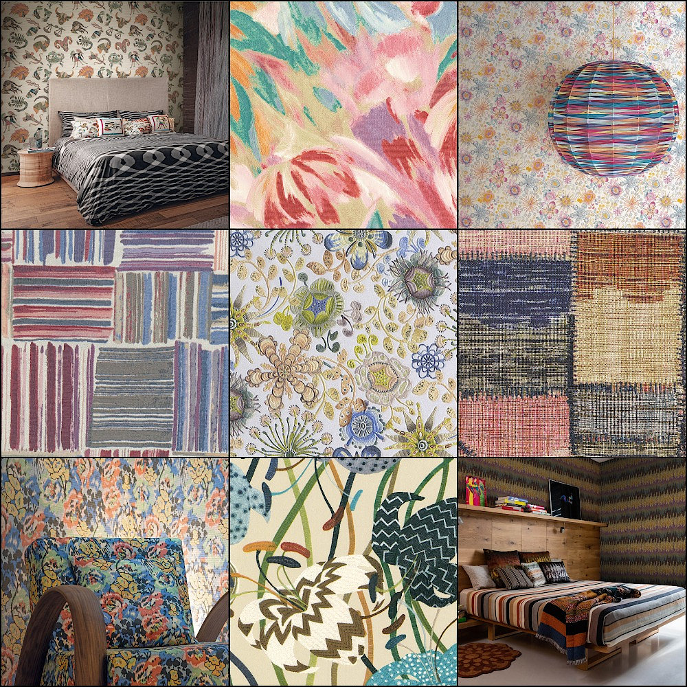 Коллекция обоев Missoni Home от Итальянской фабрики Sirpi